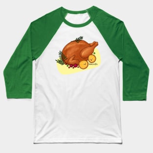 Christmas Turkey Baseball T-Shirt